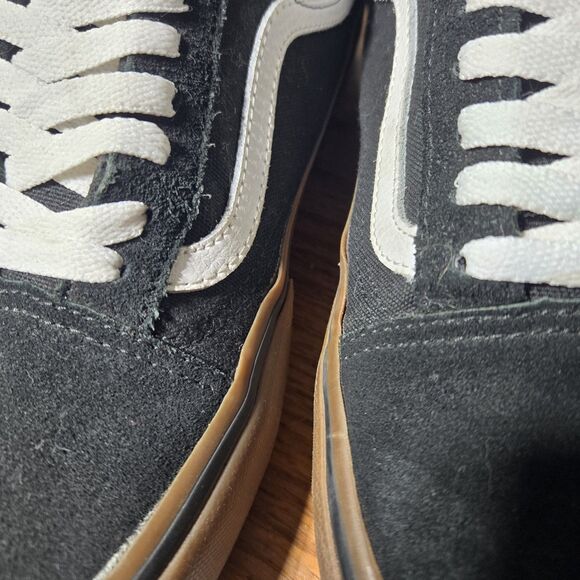 2 Pairs Of Vans Old School Skate Casual And Pro Men Size 9 Black/Grey/White Shoe - Picture 10 of 16